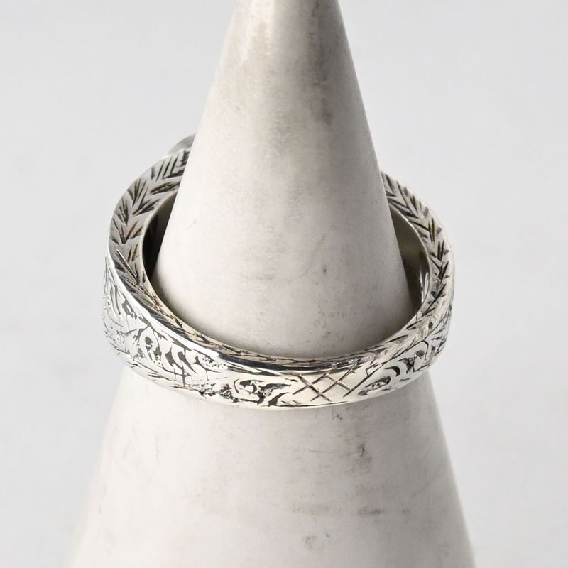 【研磨済】美品 GUCCI インターロッキングG アラベスク リング サイズ11 箱付き