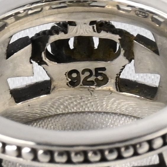 【研磨済】 JUSTIN DAVIS MEDIEVAL WEDDING BAND リング 19号 SRJ175 ジャスティンデイビス 指輪