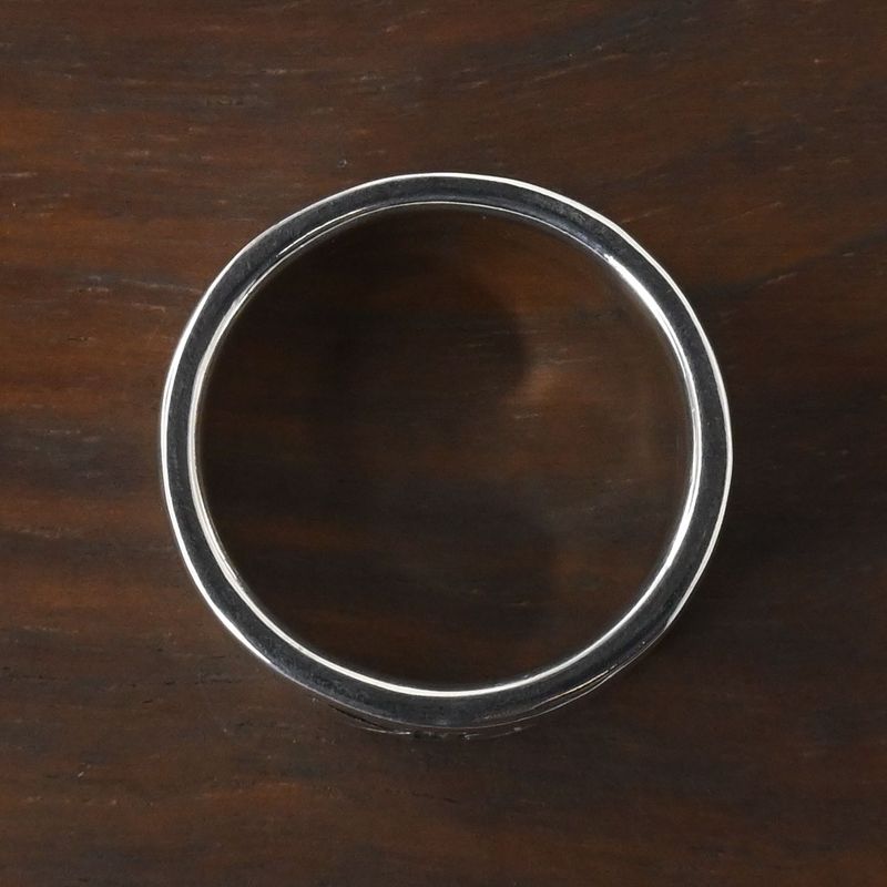 【研磨済】Calvin Klein ロゴ ワイド リング 指輪 10.5号 カルバン・クライン