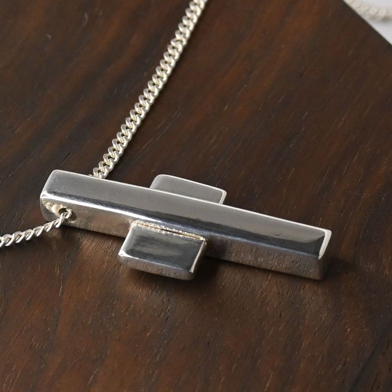 【研磨済】GUCCI セパレートクロス ネックレス 長さ40cm Ag925 グッチ