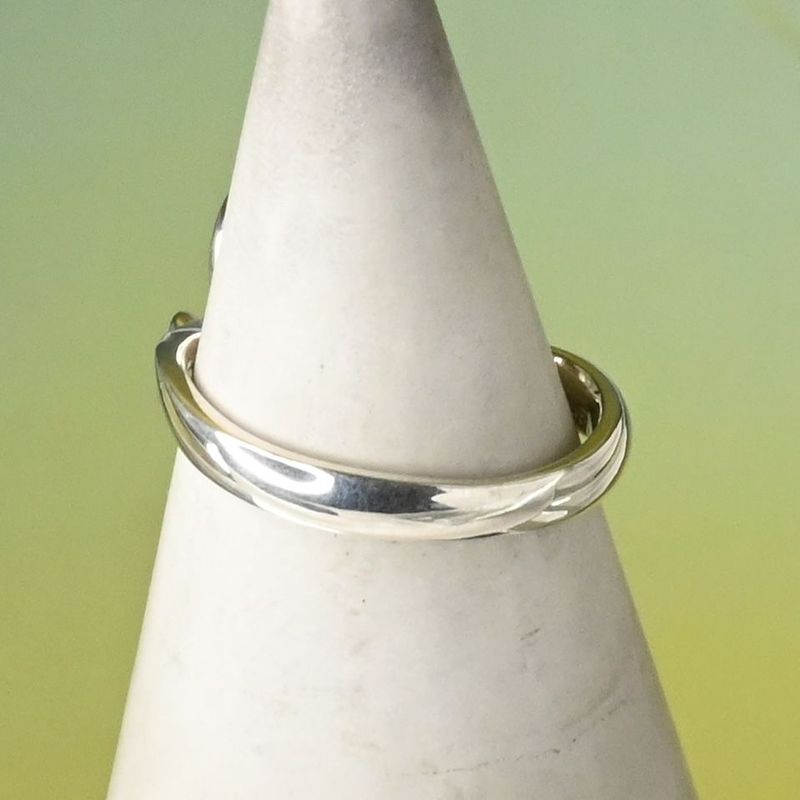 【研磨済】4℃ ストーン シルバー リング 9号 925 美品 ヨンドシー 指輪