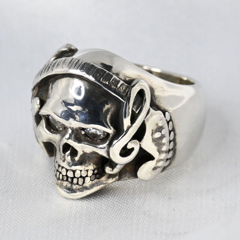 【新品仕上げ】 JUSTIN DAVIS F.BENDER スカル リング 10号 ジャスティンデイビス SRJ551 指輪 silver925