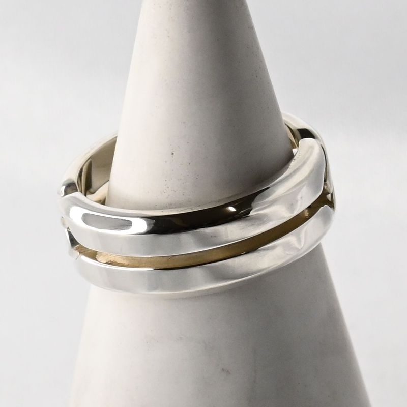 【研磨済】美品 GUCCI インフィニティ ノット スリム リング 指輪 サイズ13 シルバー Ag925 グッチ