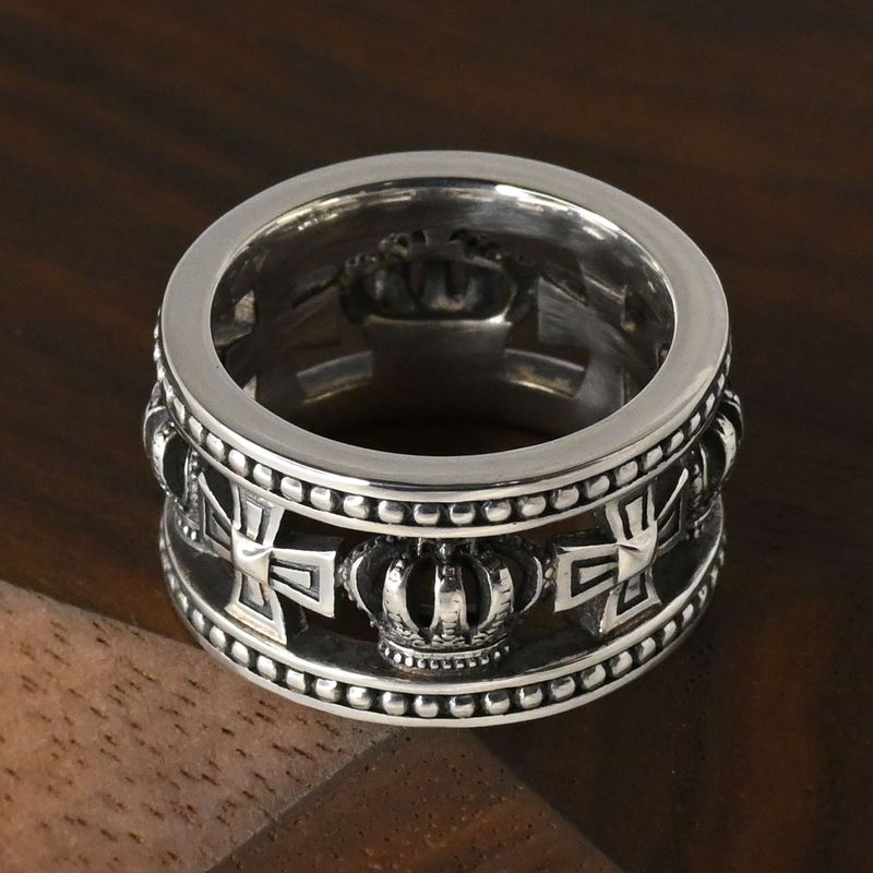 【研磨済】 JUSTIN DAVIS MEDIEVAL WEDDING BAND リング 10号 SRJ175 ジャスティンデイビス 指輪