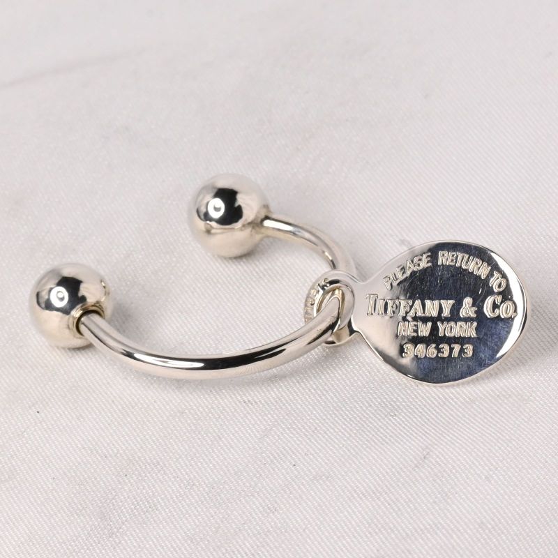 【新品仕上げ】美品 TIFFANY&Co. キーリング キーホルダー スターリングシルバー