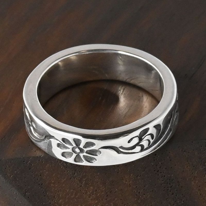 【研磨済】 ARIZONA FREEDOM シルバー リング 唐草 8号 R-40b silver 925 アリゾナフリーダム