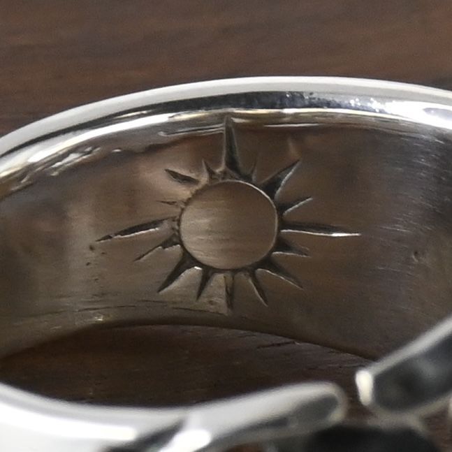 【研磨済】 ARIZONA FREEDOM リング 太陽神 23号 R-49a silver 925