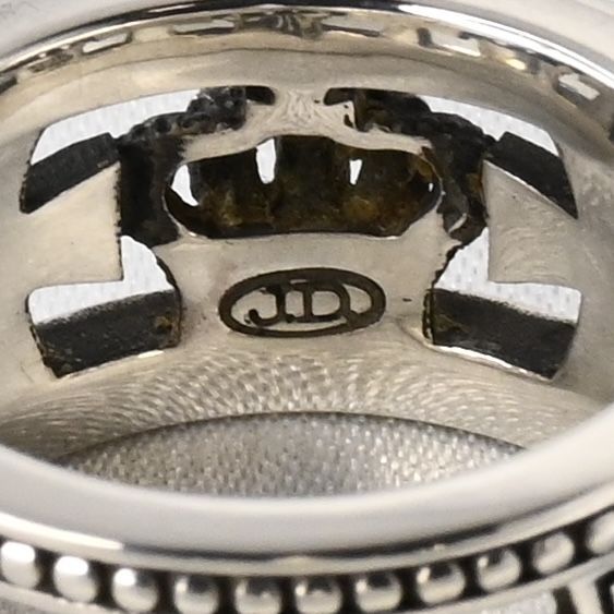 【研磨済】 JUSTIN DAVIS MEDIEVAL WEDDING BAND リング 19号 SRJ175 ジャスティンデイビス 指輪