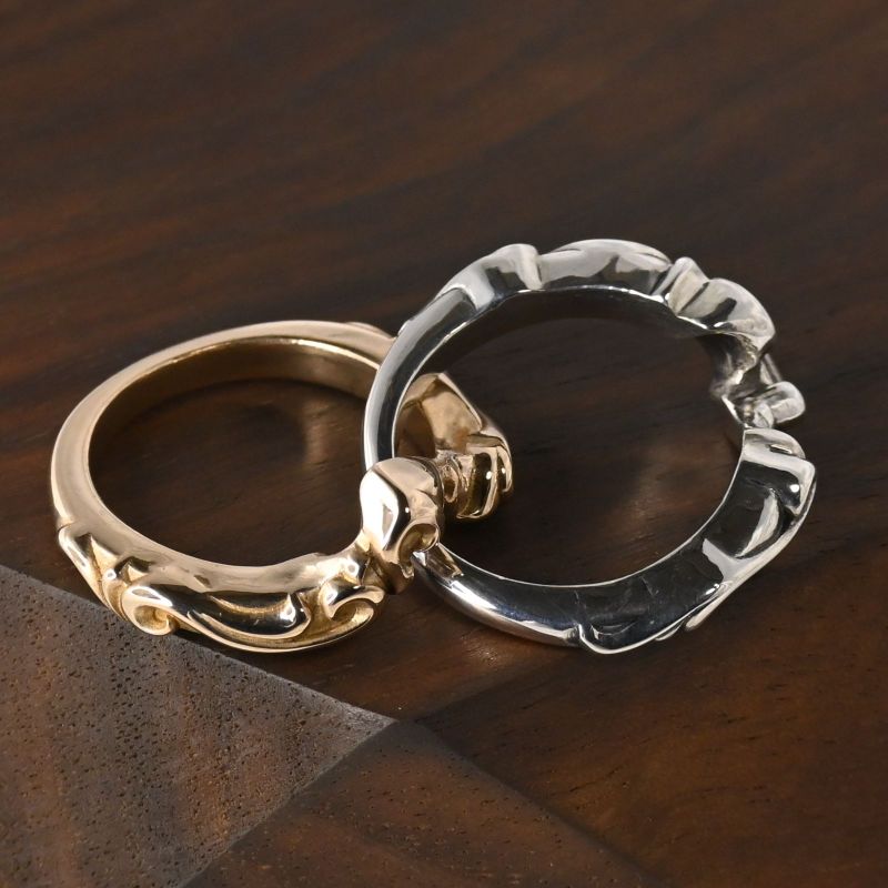 【研磨済】DEAL DESIGN スペードギメル リング 11号 シルバー925 ディールデザイン 指輪