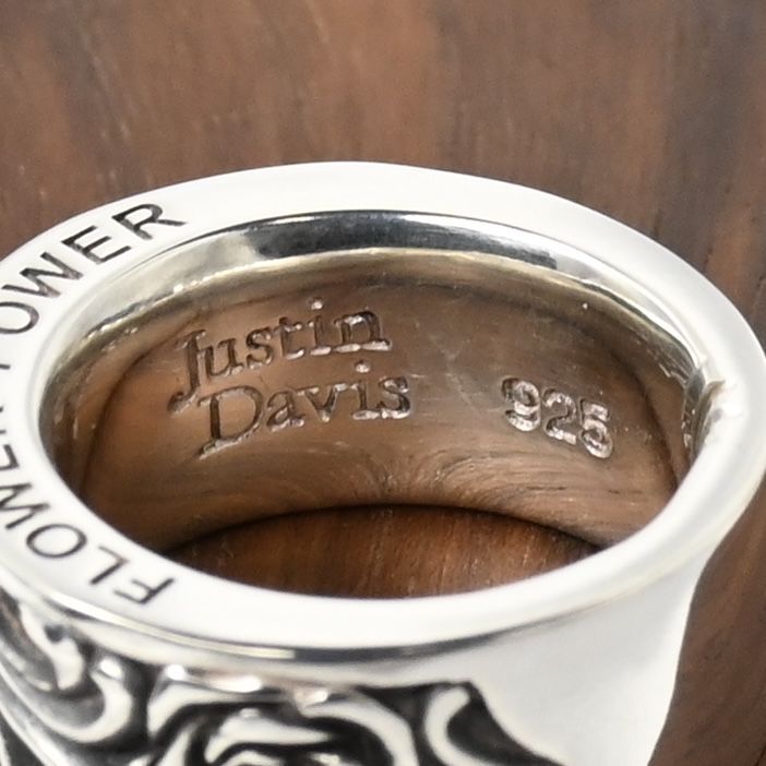 【新品仕上げ】 JUSTIN DAVIS FLOWER POWER リング 9号 ジャスティンデイビス SRJ302 指輪