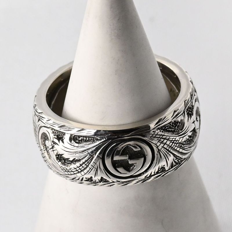 【研磨済】美品 GUCCI キャットヘッド リング 指輪 サイズ20 シルバー Ag925 グッチ