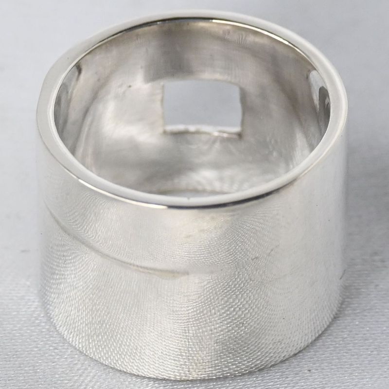 【新品仕上げ】美品 90’s オールドグッチ GUCCI HEAVY BAND G RING リング 指輪 19号 Ag925