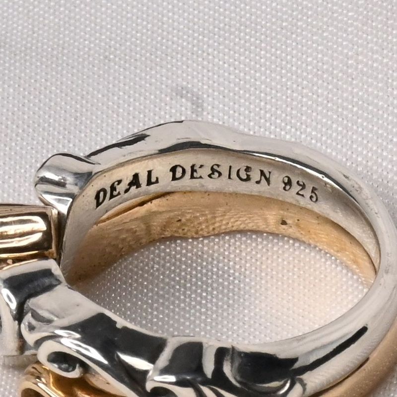 【研磨済】DEAL DESIGN スペードギメル リング 11号 シルバー925 ディールデザイン 指輪