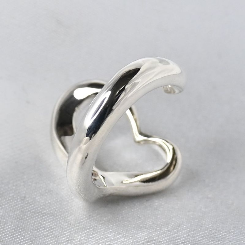 【新品仕上げ】美品 Tiffany & Co. エルサ・ペレッティ オープン ハート リング スターリングシルバー 10号