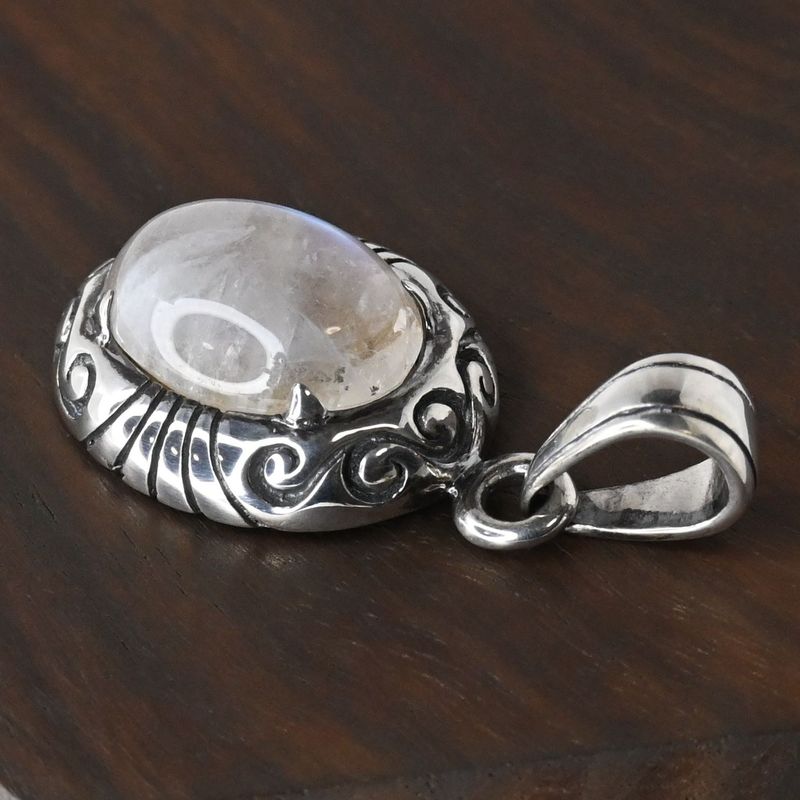 【研磨済】SAAD ペンダントトップ 太陽神 唐草 シルバー925  ネックレスチャーム