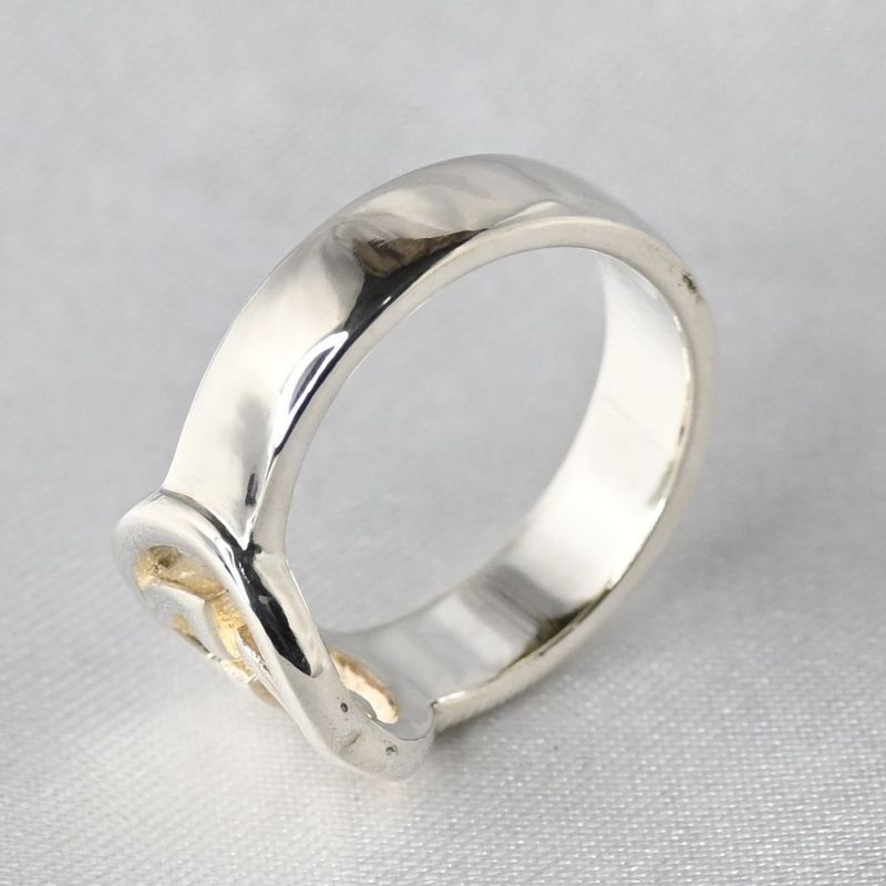 【研磨済】GUCCI インターロッキングG リング サイズ10 指輪 シルバー925 Ag925 グッチ