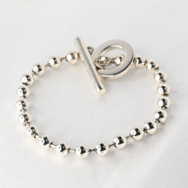 【研磨済】GUCCI グッチ ボールチェーン ブレスレット 17.5cm シルバー925 Ag925