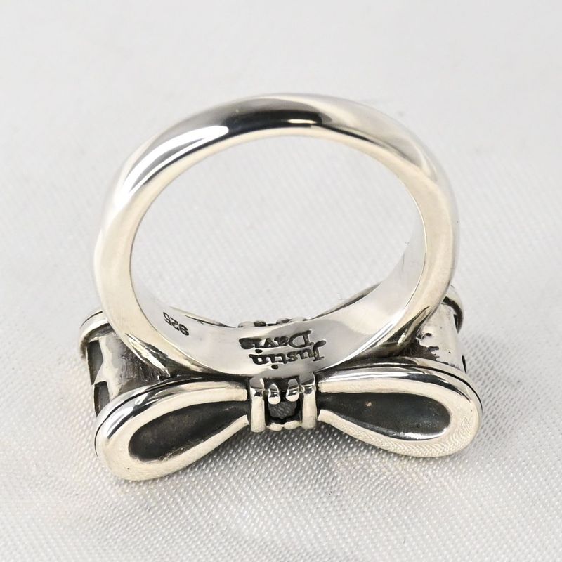 【研磨済】 JUSTIN DAVIS PROMISE リング 11号 リボン SRJ328 ジャスティンデイビス 指輪