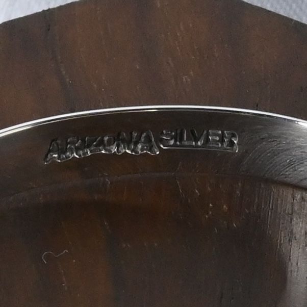 【研磨済】 ARIZONA FREEDOM バングル 唐草 太陽神 B-2b シルバー925
