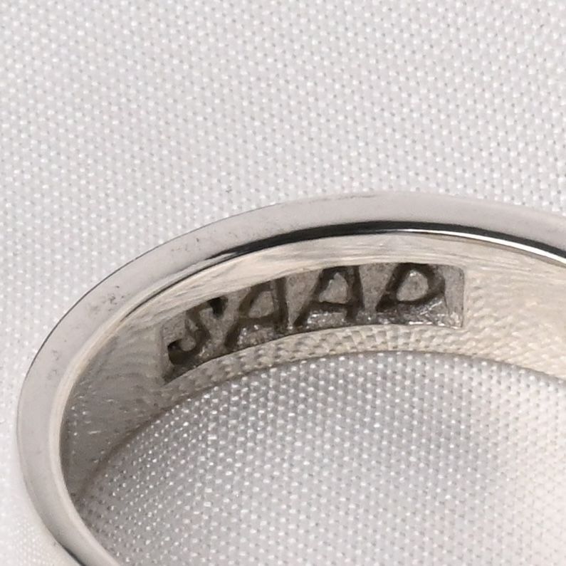 【研磨済】SAAD シルバー リング 18.5号 太陽神 シルバー925 指輪