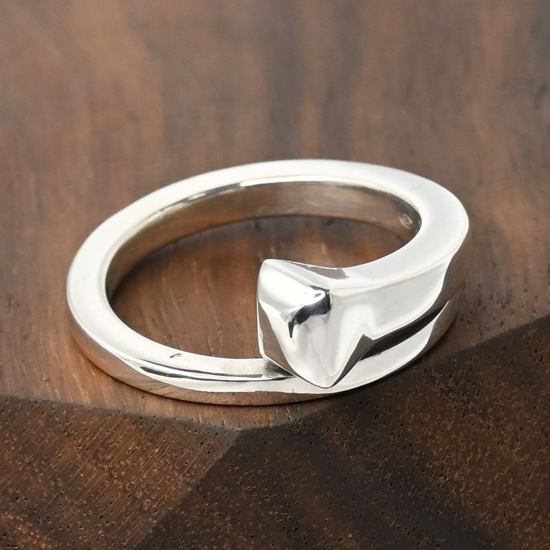 【新品仕上げ】美品 GUCCI グッチ 釘モチーフ ヴィンテージリング 11号