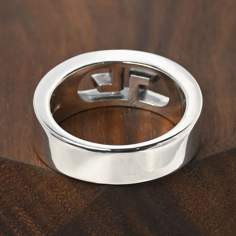 【新品仕上げ】美品 GUCCI ダブルGシルバー リング 指輪 SV925 Ag925 グッチ 16.5号