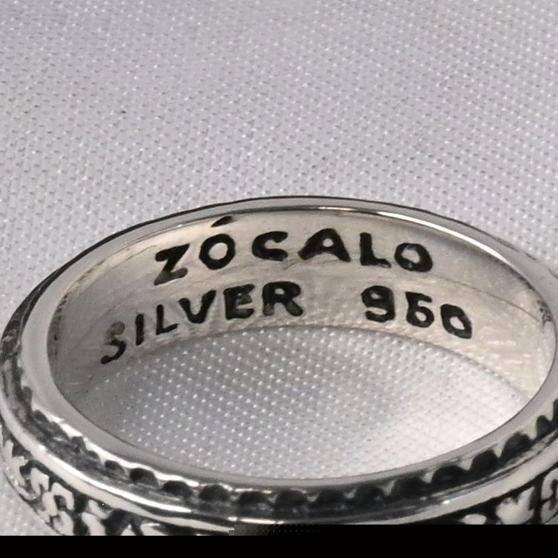 【研磨済】ZOCALO Ivy Narrow Ring (Antique Finished) シルバー925 リング 8号 ソカロ