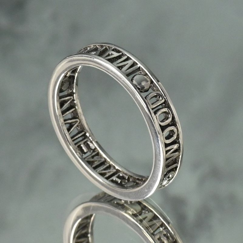 【研磨済】Vivienne Westwood シルバー リング サイズXS 9.5号 ヴィヴィアンウエストウッド 指輪