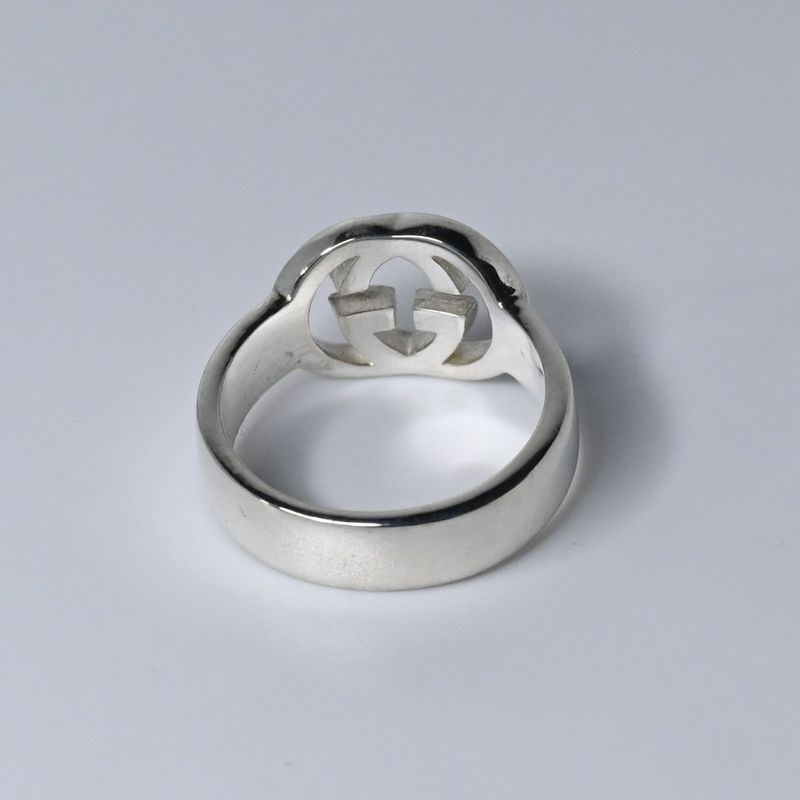 美品 GUCCI グッチ インターロッキングG リング 指輪 サイズ10 シルバー925 Ag925