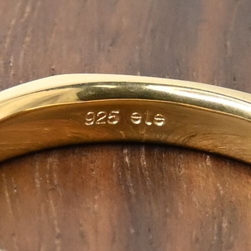 ete イエローゴールド リング 17号 silver 925 エテ 指輪