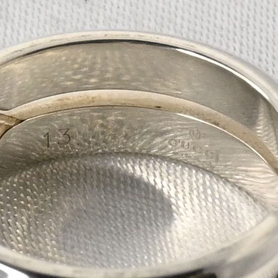 【研磨済】美品 GUCCI インフィニティ ノット スリム リング 指輪 サイズ13 シルバー Ag925 グッチ