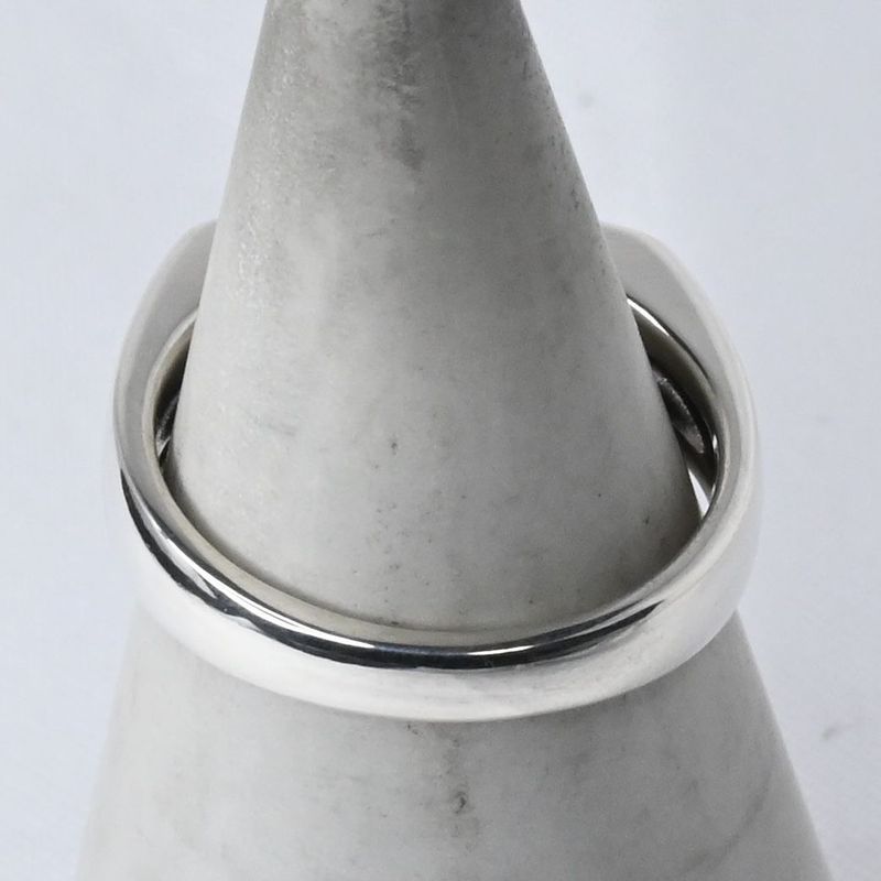 【研磨済】STAR JEWELRY シェル リング 指輪 10号 シルバー925 美品