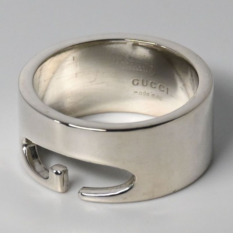 【新品仕上げ】美品 90’s オールドグッチ GUCCI  リング 指輪 16号 SV925 Ag925