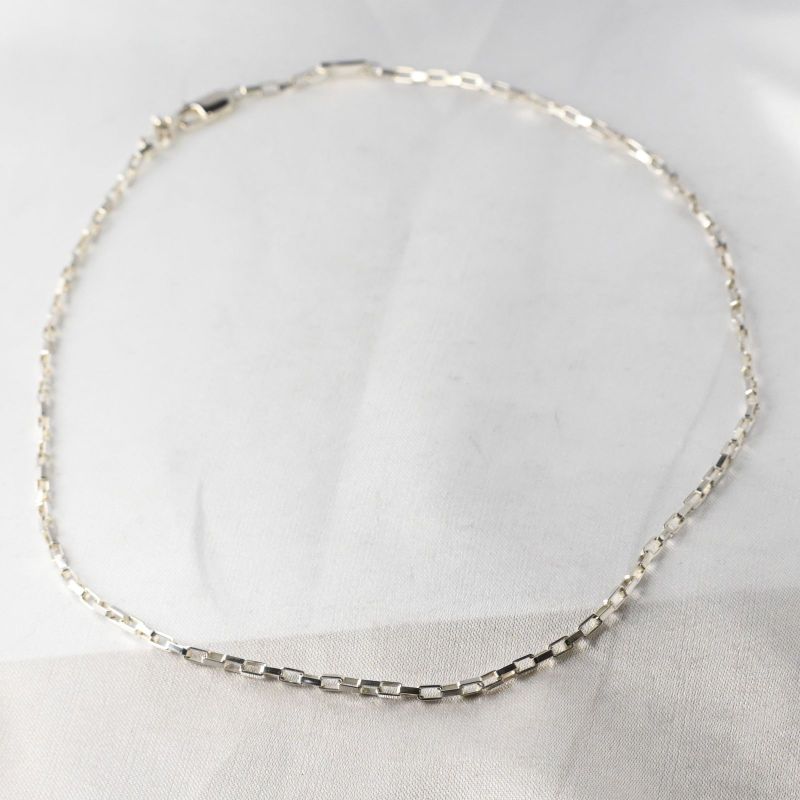 【研磨済】 GUCCI ベネチアン チェーン ネックレス 42cm 幅2mm グッチ シルバー925