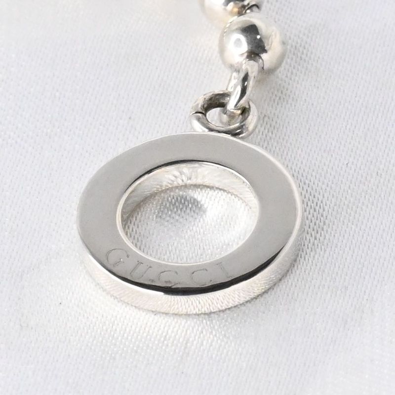 【研磨済】GUCCI グッチ ボールチェーン ブレスレット 17.5cm シルバー925 Ag925