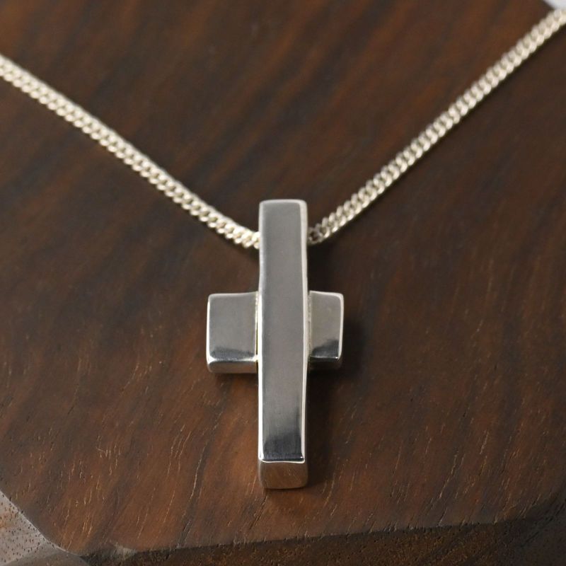 【研磨済】GUCCI セパレートクロス ネックレス 長さ40cm Ag925 グッチ