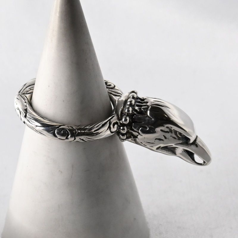 【新品仕上げ】美品 GUCCI ANGER FOREST イーグルヘッド リング 指輪 サイズ10 シルバー Ag925 グッチ