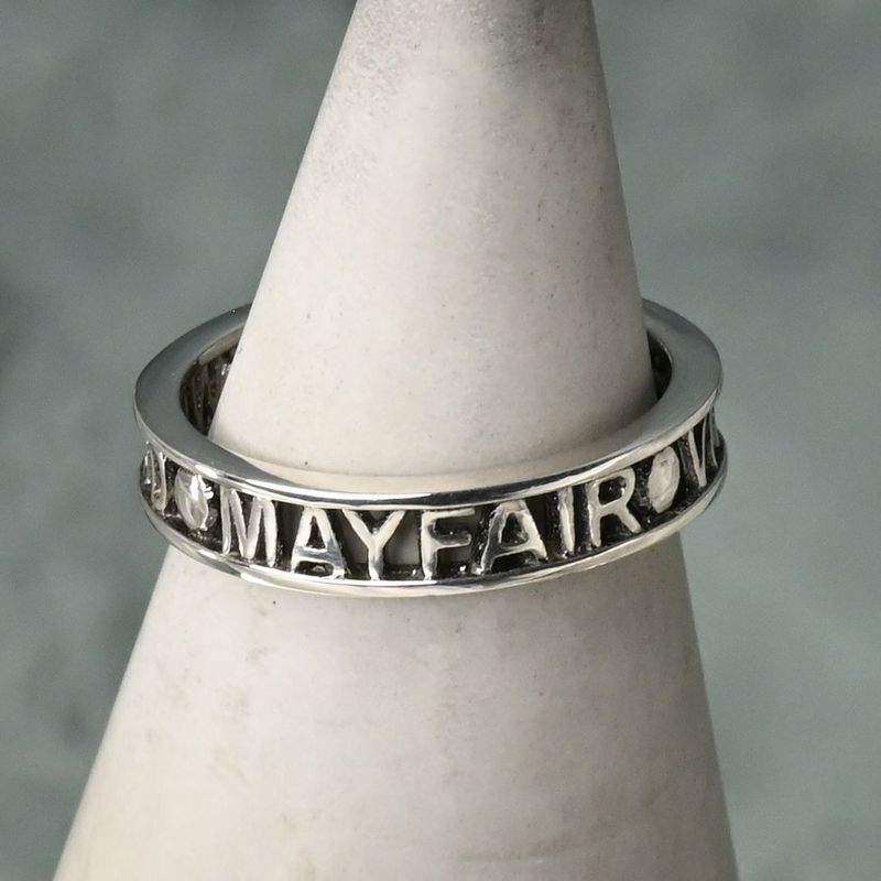 【研磨済】Vivienne Westwood シルバー リング サイズXS 9.5号 ヴィヴィアンウエストウッド 指輪