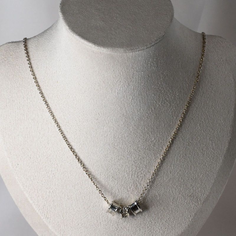 【研磨済】COACH ネックレス シルバー925 チェーン40~46cm コーチ