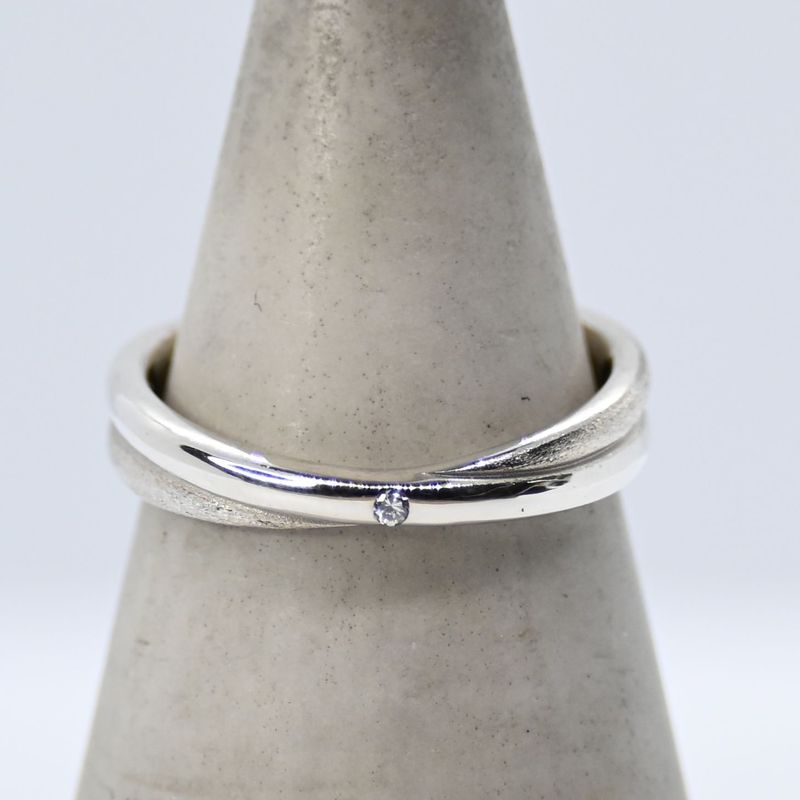 【研磨済】ete シルバー リング 7号 silver 925 エテ