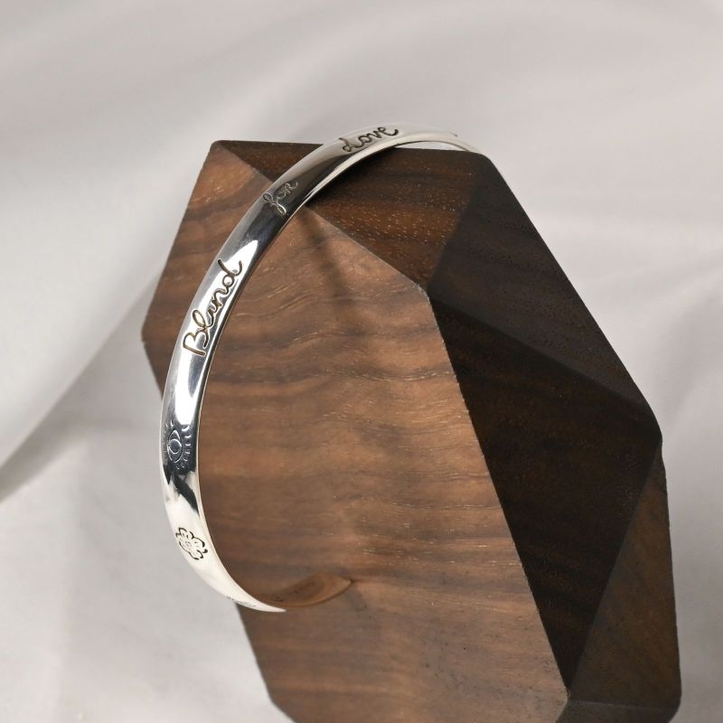 【研磨済】GUCCI Blind for love バングル シルバー Ag925 グッチ