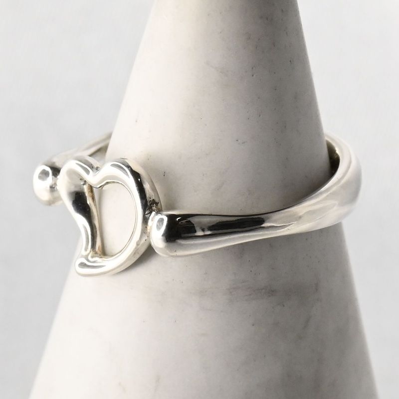 【新品仕上げ】TIFFANY＆Co. オープンハート リング 9号 ティファニー 指輪